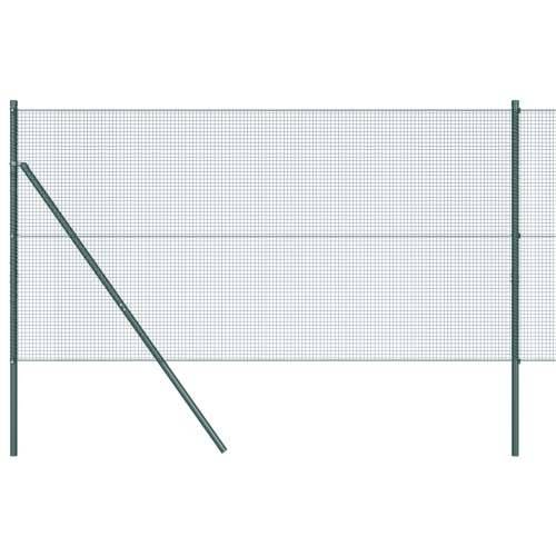 zavarena žičana ograda s 13 stupova Zeleni 1.2x25 m Čelik Cijena
