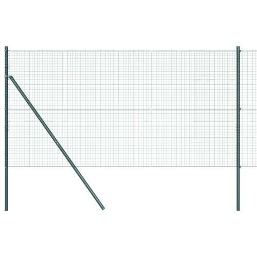 zavarena žičana ograda s 13 stupova Zelena 1.2x25 m Čelik Cijena