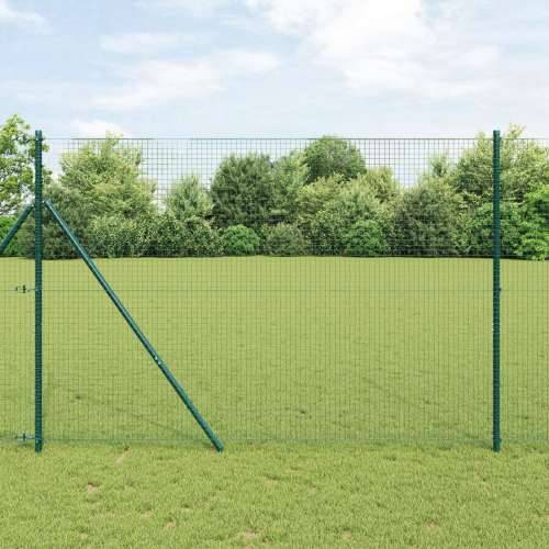 zavarena žičana ograda s 13 stupova Zelena 1.6x25 m čelik Cijena