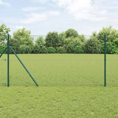 zavarena žičana ograda s 13 stupova Zelena 1.2x50 m Čelik Cijena