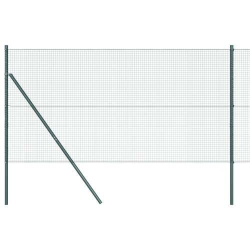 zavarena žičana ograda s 13 stupova Zelena 1.4x50 m Čelik Cijena