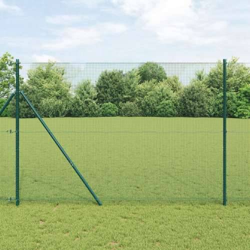 Zavarena žičana ograda s 13 stubova Zelena 1.5x50 m Čelik Cijena