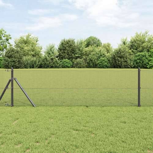 zavarena žičana ograda s 7 stupova Siva 0.4x10 m Čelik Cijena