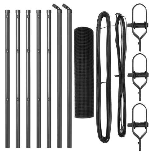 set stupova ograde set od 2 siva galvanizirani metal 10 x 0.5 m Cijena