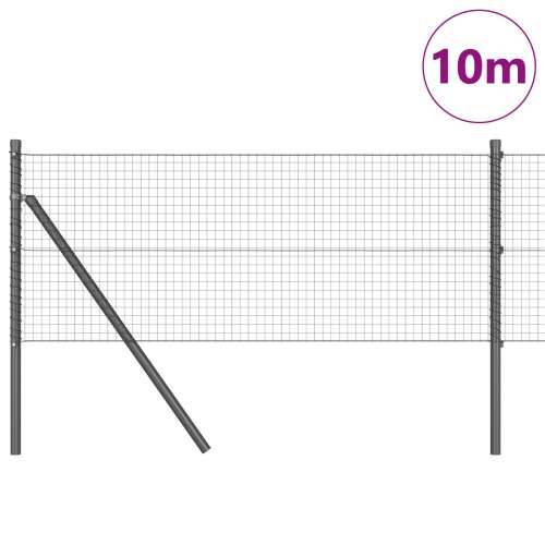 zavarena žičana ograda sa 7 postova Siva 0.8x10 m Čelik Cijena