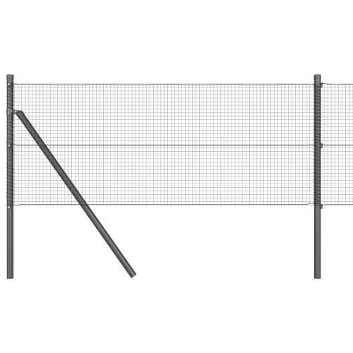 zavarena žičana ograda s 13 stupova Siva 0.6x50 m Čelik Cijena