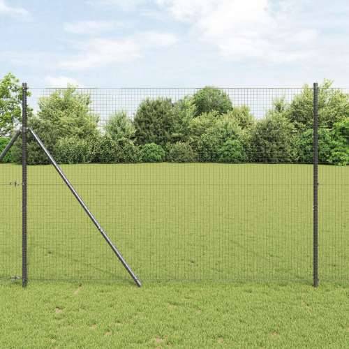 zavarena žičana ograda s 7 postova siva 1.4x50 m čelik Cijena