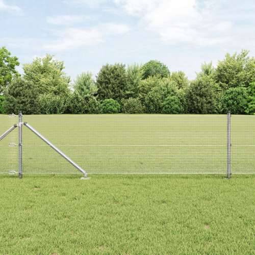 zavarena žičana ograda s 7 šiljatih stupova 0.8x10 m pocinčanog čelika Cijena