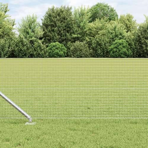 Zavarena žičana ograda s 13 špicastih postova 0.6x50 m Pocinčani čelik Cijena