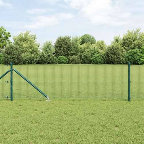 zavarena žičana ograda s 7 šiljastih postova zelena 0.4x10 m čelik Cijena