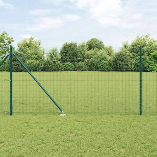 zavarena žičana ograda s 13 šiljatih postova Zelena 1.2x25 m čelik Cijena