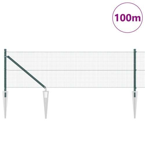 zavarena žičana ograda s 13 štaka Zeleno 0.8x100 m Čelik Cijena