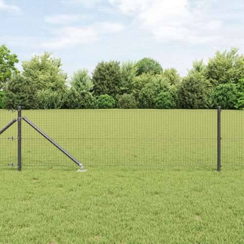 zavarena žičana ograda s 13 šiljatih stajališta siva 0.5x50 m čelik Cijena