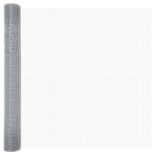 zavarena žičana ograda s 7 flanged postova 0.8x10 m pocinčani čelik Cijena
