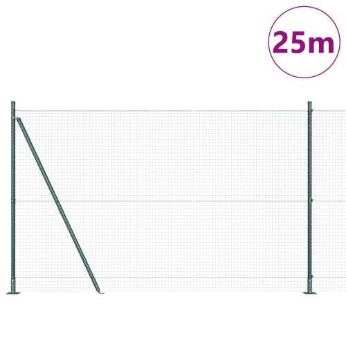 zavarena žičana ograda s 13 stubova Zelena 1.4x25 m čelična Cijena