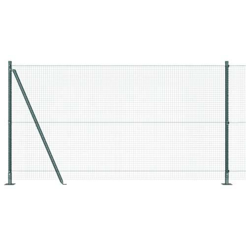 zavarena žičana ograda sa 13 zakrivljenih stupova Zelena 1.2x50 m čelik Cijena