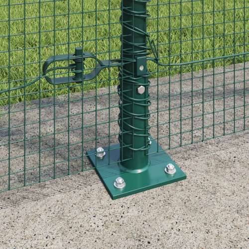 Zavarena žičana ograda s 13 postolja u obliku flanged Zelena 1.4x50 m Čelik Cijena
