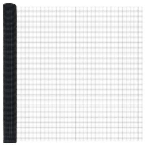 Zavarena Ograda s 13 Flanged Postovima Siva 1.6x25 m Čelik Cijena