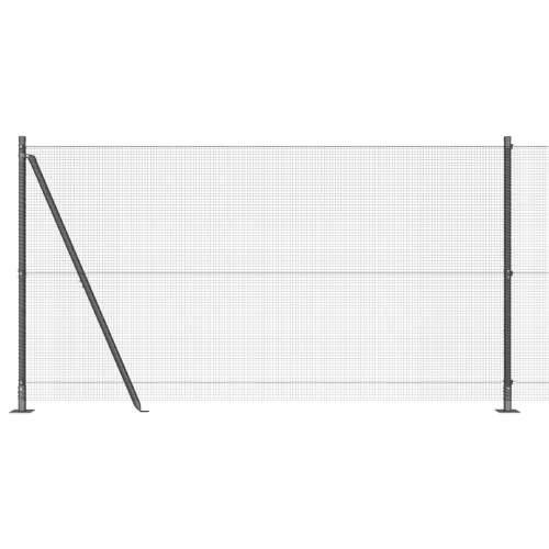 Zavarena žičana ograda sa 13 Flanged Posts Siva 1.2x50 m Čelik Cijena