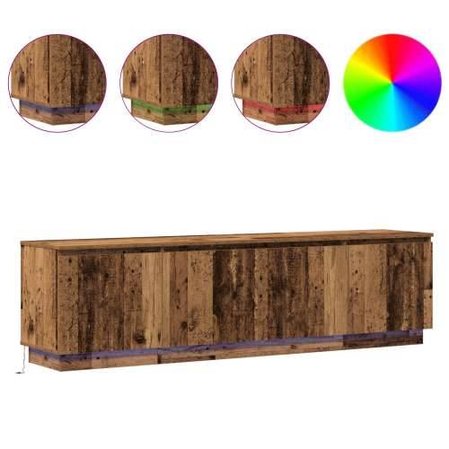 TV Kancelarija s LED Starim Drvom 180x38x49 cm Konstruirano drvo Cijena