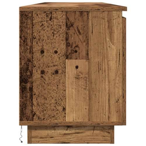 TV Kancelarija s LED Starim Drvom 180x38x49 cm Konstruirano drvo Cijena