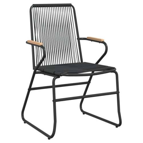 blagovaonski stol i stolice u vrtu 5 komada Crni PVC rattan Cijena