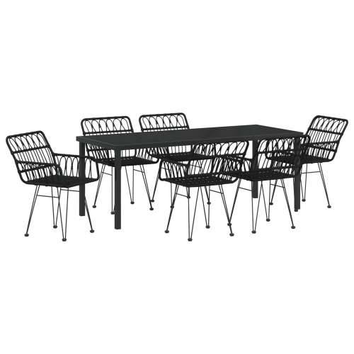 set vrtnih stolova crni poli ratan Cijena
