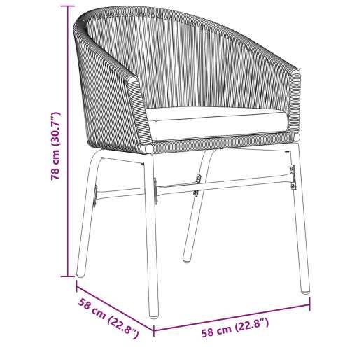 Set od 5 vrtnih stolica smeđi poly rattan Cijena