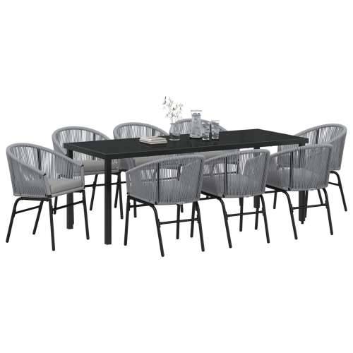 9-dijelni set vrtnih stolova Grey Poli Ratan Cijena