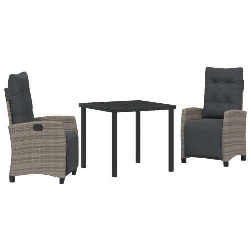 Set vrtne blagovaonice od 3 dijela Siva Poly Ratan Cijena