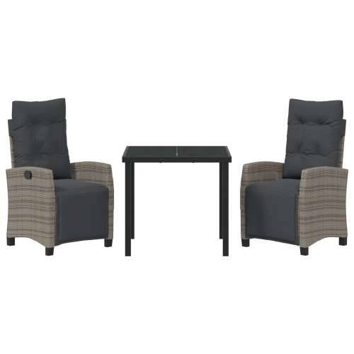 Set vrtne blagovaonice od 3 dijela Siva Poly Ratan Cijena