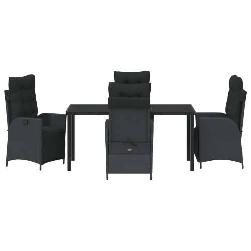 Set od 5 komada vrtne blagovaonice Crni poli rattan Cijena