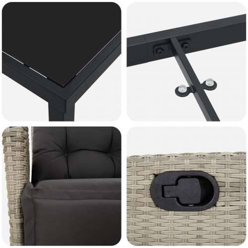 set od 5 vrtnih jela svjetlosive boje Cijena