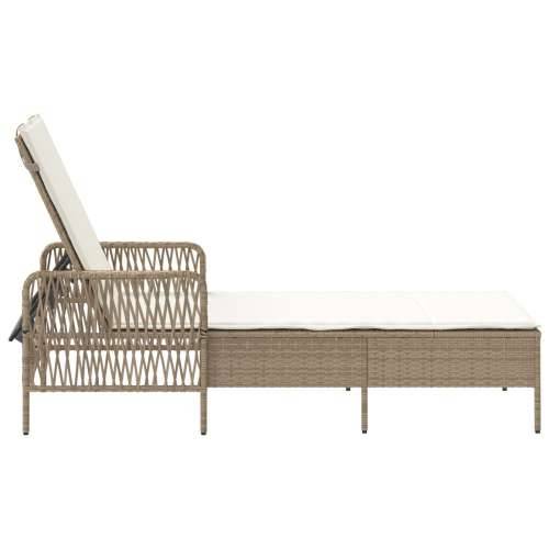 Ležaljka na suncu Bež i krem bijela PE Ratan 157 x 55 x 92 cm Cijena