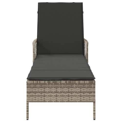 ležaljka na suncu Svijetlosiva PE ratan 157 x 55 x 92 cm Sklopiva Cijena