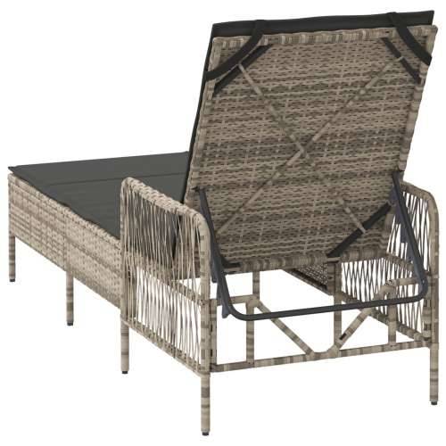 ležaljka na suncu Svijetlosiva PE ratan 157 x 55 x 92 cm Sklopiva Cijena