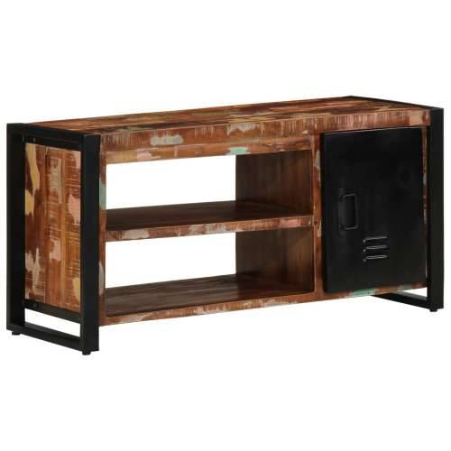 Klupa za cipele Višebojno 100x40x50 cm Masivno drvo obnovljeno Cijena