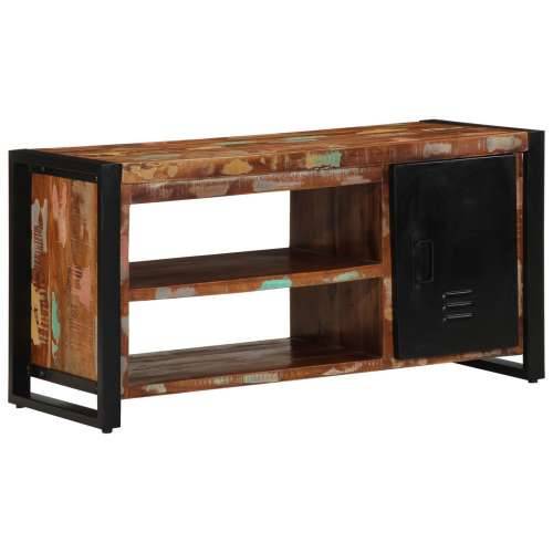 Klupa za cipele Višebojno 100x40x50 cm Masivno drvo obnovljeno Cijena