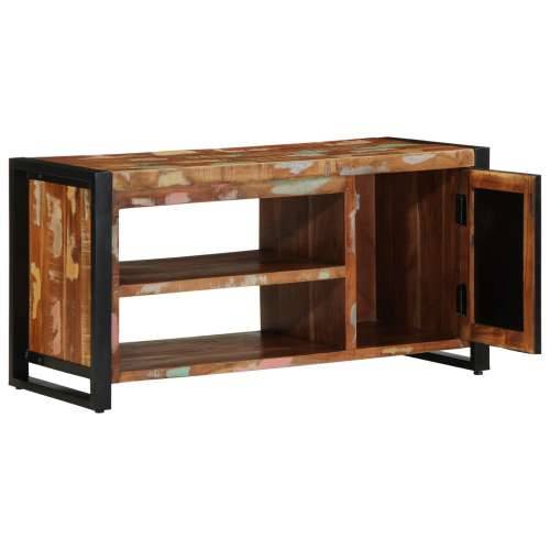Klupa za cipele Višebojno 100x40x50 cm Masivno drvo obnovljeno Cijena