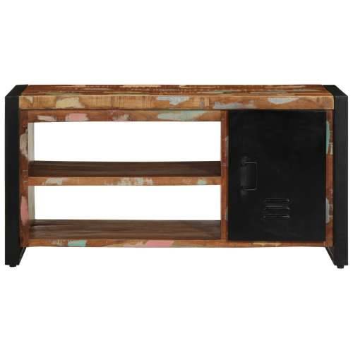 Klupa za cipele Višebojno 100x40x50 cm Masivno drvo obnovljeno Cijena