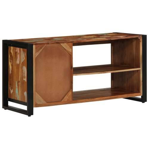 Klupa za cipele Višebojno 100x40x50 cm Masivno drvo obnovljeno Cijena