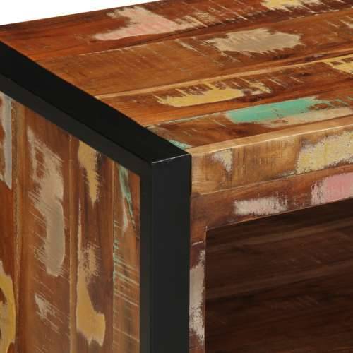 Klupa za cipele Višebojno 100x40x50 cm Masivno drvo obnovljeno Cijena
