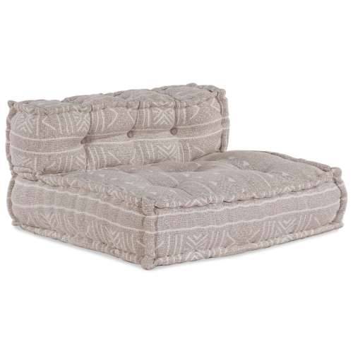 Modularni Pouf Svijetlosmeđi 70x70x54 Tkanina Cijena