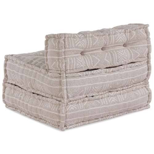 Modularni Pouf Svijetlosmeđi 70x70x54 Tkanina Cijena