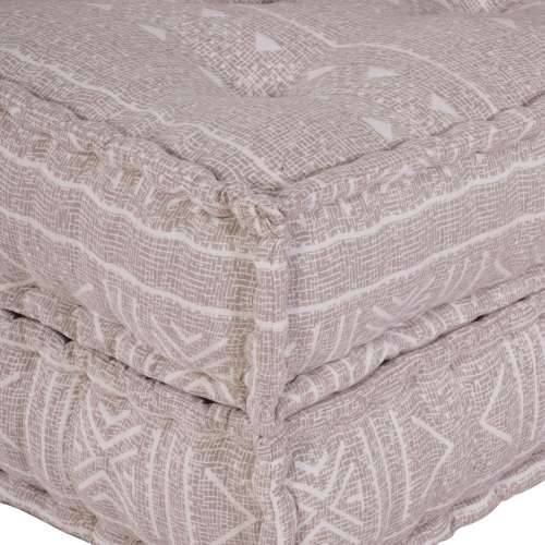 Modularni Pouf Svijetlosmeđi 70x70x54 Tkanina Cijena