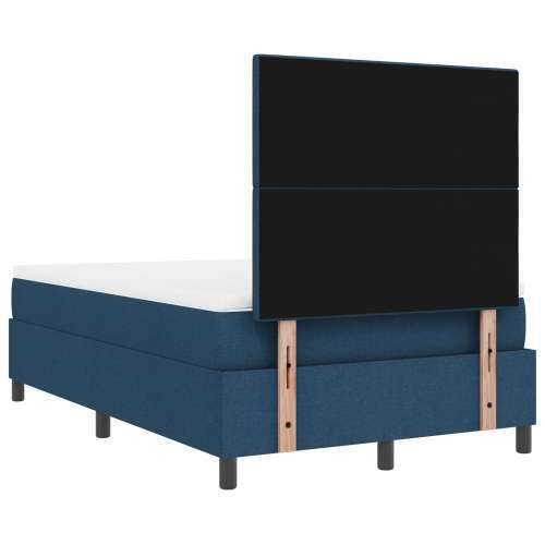 Krevet s box springom i madracem Plavi 120x200 cm Tkanina Cijena