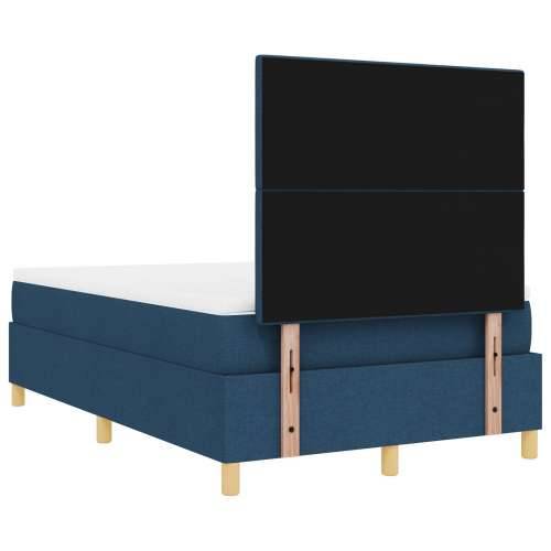 Krevet s kutijom s madracem Plavi 120x200 cm Tkanina Cijena