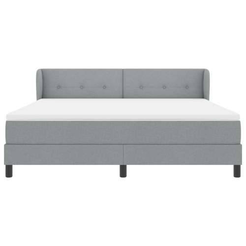 Box Spring Krevet s Madracem Svjetlosiva 180x200 cm Tkanina Cijena