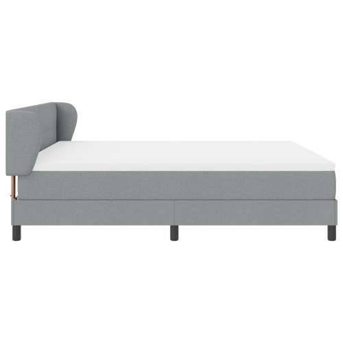 Box Spring Krevet s Madracem Svjetlosiva 180x200 cm Tkanina Cijena