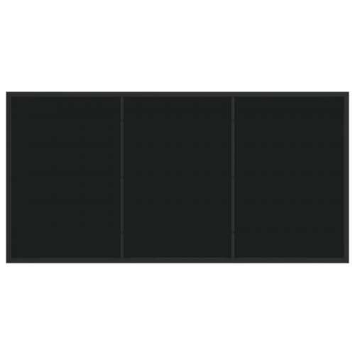 Set od 3 Crna PE ratan, čelik 56.5x57x83 cm Izdržljivo Cijena